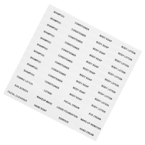 HOMSFOU 20Blätter Reise Für Kosmetikflaschen Und Wasserdichte Aufkleber Zur Einfachen Kennzeichnung Von Hautpflegeprodukten Für Unterflaschenorganisation Und Reisen HOMSFOU 20Blätter Reise Für Kosmetikflaschen Und Wasserdichte Aufkleber Zur Einfachen Kennzeichnung Von Hautpflegeprodukten Für Unterflaschenorganisation Und Reisen von HOMSFOU