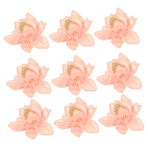HOMSFOU 20Stücke Lotus Applikationsblumen Patches Bestickte Kleiderflicken für Kleidung und Taschen Selbstklebende Bügelpatches Aprikose Dekoration für Ihre Outfits HOMSFOU 20Stücke Lotus Applikationsblumen Patches Bestickte Kleiderflicken für Kleidung und Taschen Selbstklebende Bügelpatches Aprikose Dekoration für Ihre Outfits von HOMSFOU