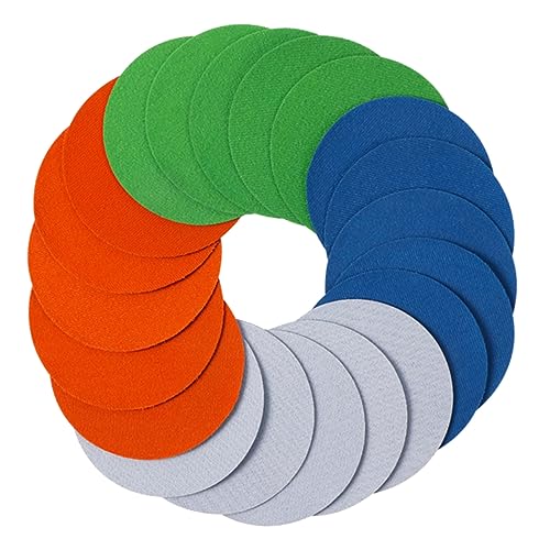 HOMSFOU 20Stücke Teiliges Selbstklebendes Schleifpapier Körnung für Auto Doppelseitiges Design Nass und Verwendbar Langlebig von HOMSFOU