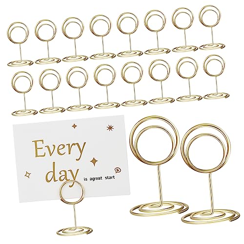 HOMSFOU 20Stücke Tischkartenhalter aus Goldfarbenem Elegante Fotohalter für Hochzeiten Partys Veranstaltungen und Tischdekoration Stabil und Langlebig für Platzkarten HOMSFOU 20Stücke Tischkartenhalter aus Goldfarbenem Elegante Fotohalter für Hochzeiten Partys Veranstaltungen und Tischdekoration Stabil und Langlebig für Platzkarten von HOMSFOU