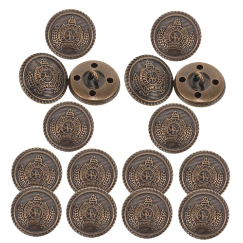 HOMSFOU 20Stücke Vintage Knöpfe für Kleidung Dekorative Metallknöpfe für Anzüge und Jacken für DIY Projekte und Bastelarbeiten Strapazierfähig und Langlebig HOMSFOU 20Stücke Vintage Knöpfe für Kleidung Dekorative Metallknöpfe für Anzüge und Jacken für DIY Projekte und Bastelarbeiten Strapazierfähig und Langlebig von HOMSFOU
