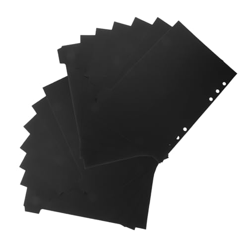 HOMSFOU 21 Stück Teiliges Trennblätter mit Tabs für Ringbuch Einfache Seitenorganisation Abnehmbare Index Tabs für Büro Schule und Unterwegs von HOMSFOU