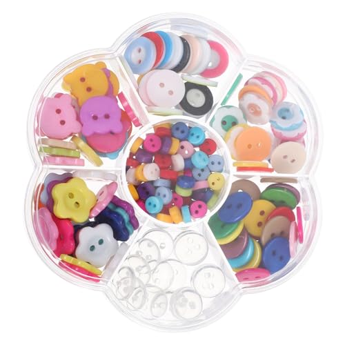 HOMSFOU 220 Stk. Teiliges Bunte Resin-knöpfe für Verschiedene Robuste Bastelknöpfe für Nähen Diy-projekte Pullover Scrapbooking und Kreative Handarbeiten von HOMSFOU