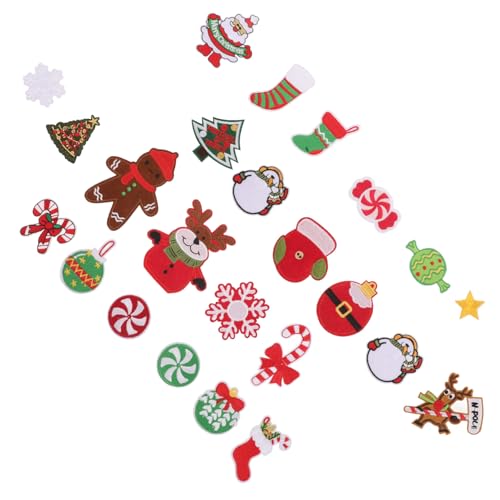 HOMSFOU 23 Stück Teiliges Weihnachts Applikationen Gestickte Schneemann Patches zum Aufbügeln für DIY Bekleidung Taschen Schals Geeignet für Festliche Kleidung und Heimtextilien HOMSFOU 23 Stück Teiliges Weihnachts Applikationen Gestickte Schneemann Patches zum Aufbügeln für DIY Bekleidung Taschen Schals Geeignet für Festliche Kleidung und Heimtextilien von HOMSFOU