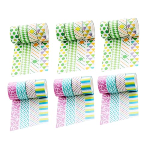 HOMSFOU Rollen Washi Tape Dekorative Klebebänder für Scrapbooking Diy Projekte Handgemachte Notizbücher und Journaling Vielseitig und Praktisch Zufällige Farbe von HOMSFOU