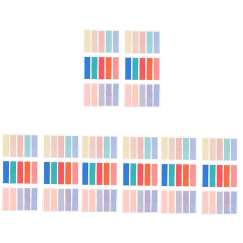 HOMSFOU 24 Sätze Bunte Index Sticker Klassifizierte Haftnotizen für Büro Schule und Haushalt Halbdurchsichtige Seitenmarkierer Pastellfarbenem Design für Notizen und To Do Listen von HOMSFOU