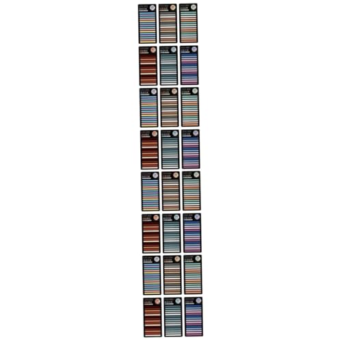 HOMSFOU 24 Sätze Bunte Seitenmarker Sticky Memo Pads für Notizen Selbstklebende Lesezeichen Verschiedenen Designs für Schule und Büro Praktische Indexmarker Farbenfrohe Haftnotizen von HOMSFOU