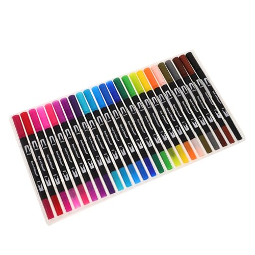 HOMSFOU 24 Stück Aquarellpinsel-set Wasserpinsel Malbuchmarker Mischmarker Aquarellstift Abwaschbarer Marker Markierstifte Mit Doppelbürste Textmarker Schwarz Pp-kunststoff HOMSFOU 24 Stück Aquarellpinsel-set Wasserpinsel Malbuchmarker Mischmarker Aquarellstift Abwaschbarer Marker Markierstifte Mit Doppelbürste Textmarker Schwarz Pp-kunststoff von HOMSFOU