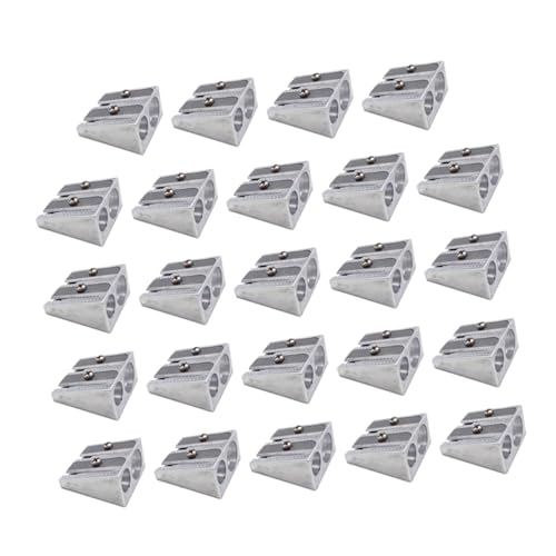 HOMSFOU 24 Stück Bleistiftspitzer Anspitzer Mini -Bleistiftschärfer Silber HOMSFOU 24 Stück Bleistiftspitzer Anspitzer Mini -Bleistiftschärfer Silber von HOMSFOU
