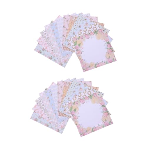HOMSFOU 24 Stück Diy Scrapbooking Papier Vintage Hintergrundpapier für Kreative Projekte für Tagebuch Postkarten und Fotoalben Bunte Designs Verschiedene Muster HOMSFOU 24 Stück Diy Scrapbooking Papier Vintage Hintergrundpapier für Kreative Projekte für Tagebuch Postkarten und Fotoalben Bunte Designs Verschiedene Muster von HOMSFOU