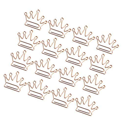 HOMSFOU 24 Stück Kreative Pack Krone Büroklammern Roségold Charmante Papierclips für Büro Schule und Veranstaltungen Starke Haftung und Zuverlässige Nutzung HOMSFOU 24 Stück Kreative Pack Krone Büroklammern Roségold Charmante Papierclips für Büro Schule und Veranstaltungen Starke Haftung und Zuverlässige Nutzung von HOMSFOU