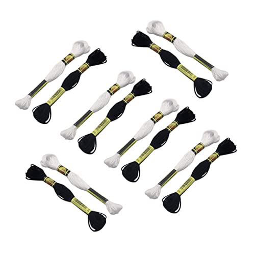 HOMSFOU 24 Stück Multi Stickgarn Lange Langlebige Schwarze und Weiße Stickgarn für DIY Stickprojekte für Kunsthandwerk und Näharbeiten HOMSFOU 24 Stück Multi Stickgarn Lange Langlebige Schwarze und Weiße Stickgarn für DIY Stickprojekte für Kunsthandwerk und Näharbeiten von HOMSFOU