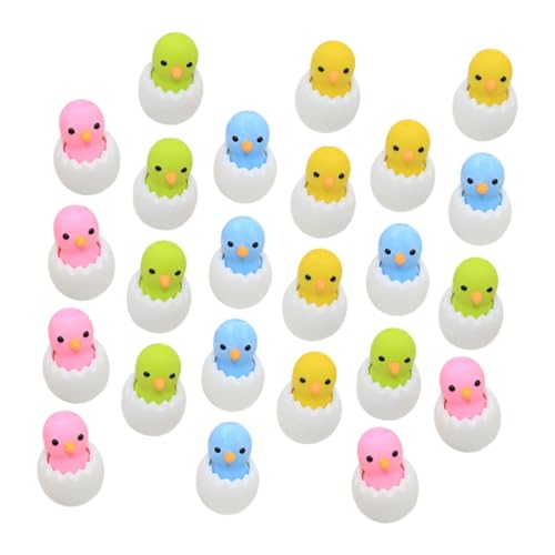 HOMSFOU 24 Stück Radiergummi im Hühnerdesign Lustige Dekorative Radierer für Schülerpreise Ostern und Klassenraum Zufällige Farben Zufällige Farbe von HOMSFOU