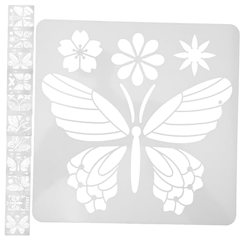HOMSFOU 24 Stück Teiliges Schmetterlings Malschablonen Hochwertigem Pet Wiederverwendbare DIY Vorlagen für Wandgestaltung Kunsthandwerk Scrapbooking für Kreative Projekte und HOMSFOU 24 Stück Teiliges Schmetterlings Malschablonen Hochwertigem Pet Wiederverwendbare DIY Vorlagen für Wandgestaltung Kunsthandwerk Scrapbooking für Kreative Projekte und von HOMSFOU