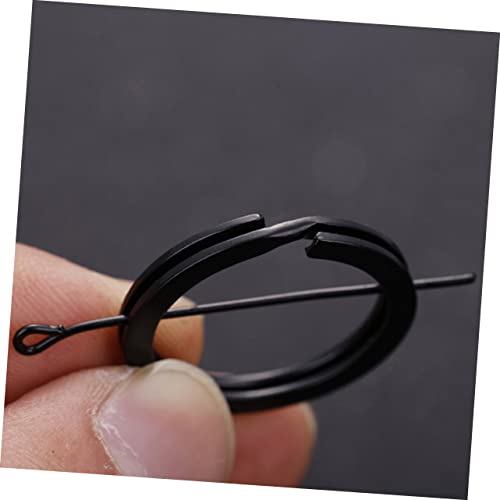 HOMSFOU 24 Stück Teiliges Schwarze Eisen Schlüsselringe Flach Robust Rostfrei Sichere Spaltringe zum Basteln Schlüsselanhänger und Zubehör für Zuhause Büro Auto HOMSFOU 24 Stück Teiliges Schwarze Eisen Schlüsselringe Flach Robust Rostfrei Sichere Spaltringe zum Basteln Schlüsselanhänger und Zubehör für Zuhause Büro Auto von HOMSFOU
