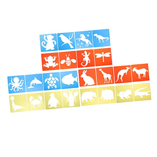 HOMSFOU 24 Stück Teiliges Set Tier Schablonen für Wiederverwendbare Malvorlagen für Diy Projekte für Straßenmalerei und Kreative Bastelarbeiten HOMSFOU 24 Stück Teiliges Set Tier Schablonen für Wiederverwendbare Malvorlagen für Diy Projekte für Straßenmalerei und Kreative Bastelarbeiten von HOMSFOU