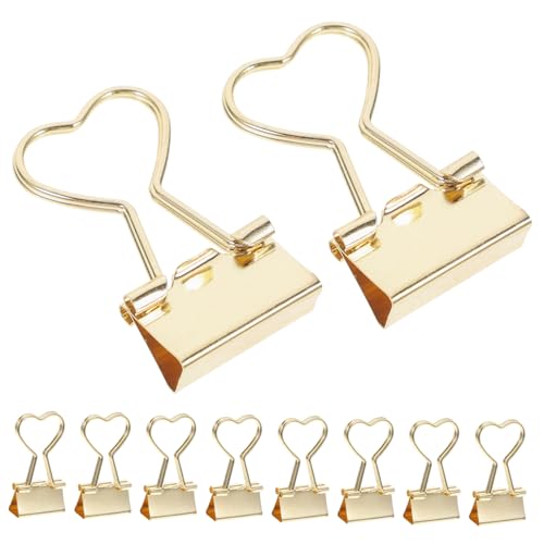 HOMSFOU 24 Stücke Metall Büroklammern Herzförmige Binder Clips Stabile Papierklemmen Metallklammern für Büro Schule Zuhause Tragbare und Dekorative Dokumentenhalter HOMSFOU 24 Stücke Metall Büroklammern Herzförmige Binder Clips Stabile Papierklemmen Metallklammern für Büro Schule Zuhause Tragbare und Dekorative Dokumentenhalter von HOMSFOU