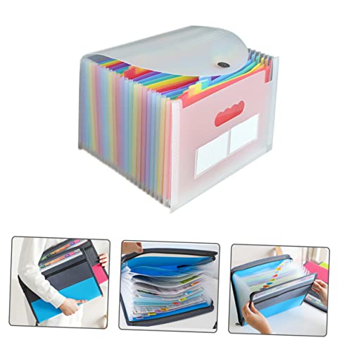 HOMSFOU 24 Transparente Orgeltasche Akkordeondateiorganisator tragbar Taschen-Ordner-Organizer Blau dokumentieren groß Fächermappe mit Taschen Dokumentenmappen Plastik Weiß HOMSFOU 24 Transparente Orgeltasche Akkordeondateiorganisator tragbar Taschen-Ordner-Organizer Blau dokumentieren groß Fächermappe mit Taschen Dokumentenmappen Plastik Weiß von HOMSFOU