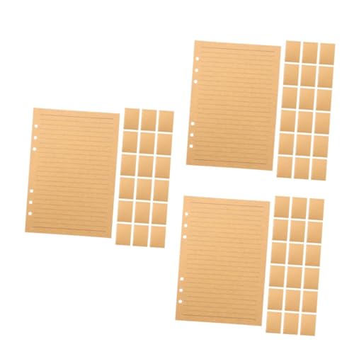 HOMSFOU 240 Blatt Nachfüllpapier aus Robustem Kraftpapier Linierte Vintage Braun Kompatibel mit Ringbuch Vielseitig für Planer Tagebücher Notizbücher und Kreatives Gestalten von HOMSFOU
