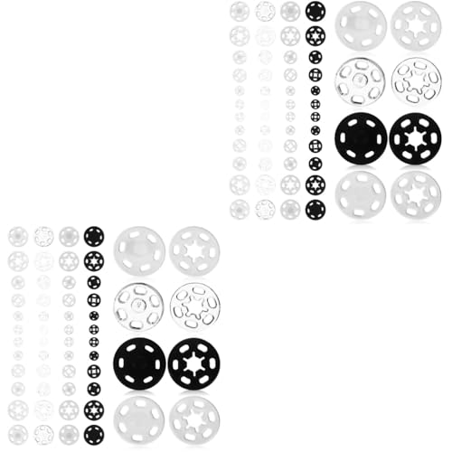HOMSFOU 240 Sets Kunststoff Druckknöpfe Weißer Stil Druckknöpfe Für Bettdecken Schlüssel Druckknöpfe Set Druckknöpfe Nähwerkzeug Canvas Druckknöpfe Etiketten Basteln Druckknöpfe von HOMSFOU