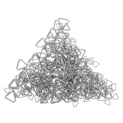 HOMSFOU 240 Stück Dreieckige Edelstahl Verschlussringe Klemmösen Schmuckverbinder Kleine für Halsketten Armbänder Anhänger DIY Zubehör Sicher und Vielseitig von HOMSFOU