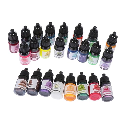 HOMSFOU 24Stücke DIY Kristallfarbstoffe Pigmentfarben Für Epoxidharz Vielseitig Einsetzbar Für Schmuckherstellung Basteln Und Nail Art Nicht Verblassend von HOMSFOU