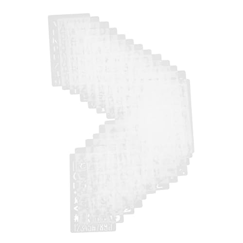 HOMSFOU 24Stücke Hohle Malerei Schablonen Set Wiederverwendbare Vorlage Für Journal Scrapbooking DIY Zeichnungen Und Planer Für Künstler Und Bastler Weiß HOMSFOU 24Stücke Hohle Malerei Schablonen Set Wiederverwendbare Vorlage Für Journal Scrapbooking DIY Zeichnungen Und Planer Für Künstler Und Bastler Weiß von HOMSFOU