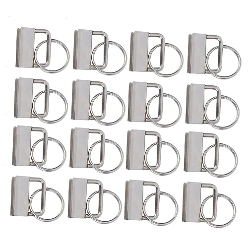 HOMSFOU 25 Stück Diy Schlüsselanhänger Fob mit Schlüsselring für Lanyard und Gepäckriemen Zubehör Silber Robuste Hardware für Handgemachte Taschen und Bänder HOMSFOU 25 Stück Diy Schlüsselanhänger Fob mit Schlüsselring für Lanyard und Gepäckriemen Zubehör Silber Robuste Hardware für Handgemachte Taschen und Bänder von HOMSFOU