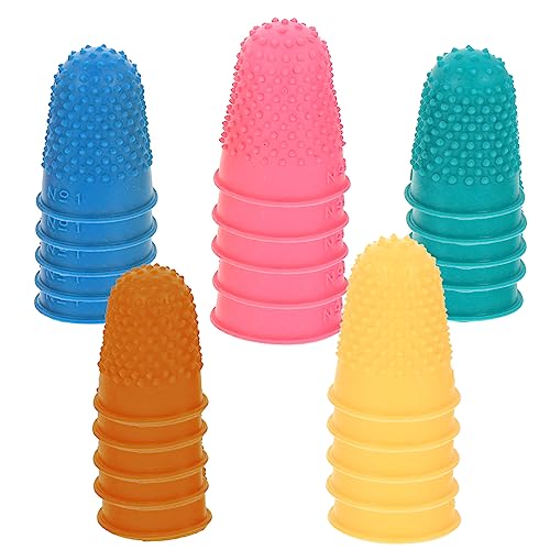 HOMSFOU 25 Stück Gummifingerlinge Rutsch Fingerkuppenschutz für Präzises Arbeiten Geeignet für Schmuck Büro und Gartenarbeit Rutschfest und Statisch Abweisend Zufällige HOMSFOU 25 Stück Gummifingerlinge Rutsch Fingerkuppenschutz für Präzises Arbeiten Geeignet für Schmuck Büro und Gartenarbeit Rutschfest und Statisch Abweisend Zufällige von HOMSFOU