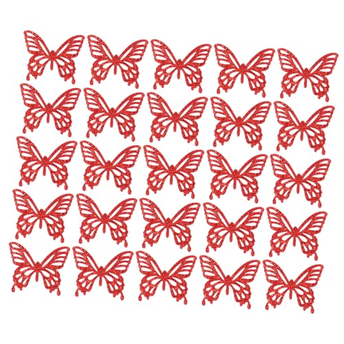 HOMSFOU 25 Stück Teiliges Diy Patches für Haaraccessoires Cut Schmetterlings Haarspangen für Bastelbedarf zur Dekoration von Kleidung und Accessoires von HOMSFOU