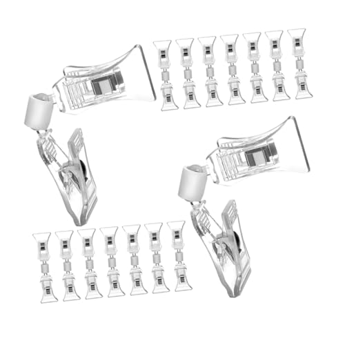 HOMSFOU 25 Stück Teiliges Transparente Kunststoff schildhalter Clips Drehbare Preisschild klemmen für Einzelhandel Robuste Doppelclips für Waren Preisschildanzeigen Vielseitig für Regale HOMSFOU 25 Stück Teiliges Transparente Kunststoff schildhalter Clips Drehbare Preisschild klemmen für Einzelhandel Robuste Doppelclips für Waren Preisschildanzeigen Vielseitig für Regale von HOMSFOU