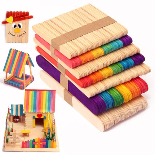 HOMSFOU 250 Stück Holz Bastelstäbe für DIY Projekte Eiscreme Stiele zum Basteln Geeignet für Kindergarten Schulprojekte und Kreative Dekoration Holzfarbe HOMSFOU 250 Stück Holz Bastelstäbe für DIY Projekte Eiscreme Stiele zum Basteln Geeignet für Kindergarten Schulprojekte und Kreative Dekoration Holzfarbe von HOMSFOU