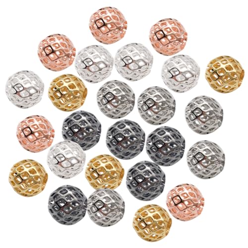 HOMSFOU 25Stücke DIY Metallperlen Für Schmuckherstellung Gunmetal Roségold Für Halsketten Ohrringe Und Armbänder Vielseitige Perlen HOMSFOU 25Stücke DIY Metallperlen Für Schmuckherstellung Gunmetal Roségold Für Halsketten Ohrringe Und Armbänder Vielseitige Perlen von HOMSFOU
