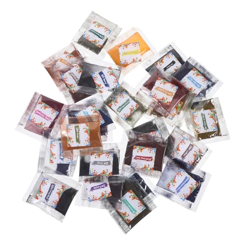 HOMSFOU 26 Stück Batik Pigmentpulver Neon Batik Kleidungsfarbe Batik Pigment Batik Zubehör Leuchtendes Stofffarbpulver Batik Herstellung Batik Farbpakete In Großpackung Leuchtendes von HOMSFOU
