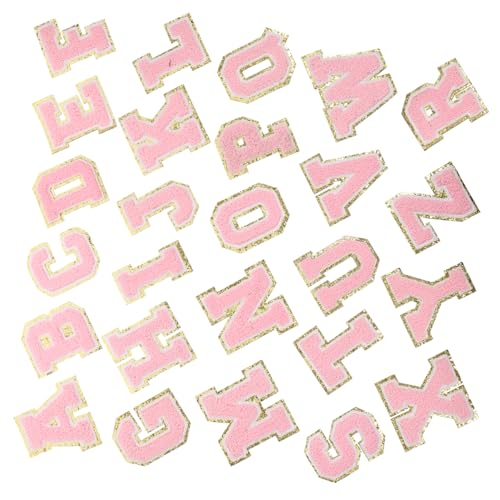 HOMSFOU 26 Stück Teiliges Buchstaben Stickpatches für Kleidung Selbstklebende Gestickte Applikationen für Diy Reparaturen und Dekoration von Kleidung Taschen und Mehr von HOMSFOU