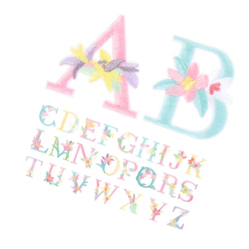 HOMSFOU 26 Stück Teiliges Bügelbild Blumen und Buchstaben Patches zum Aufbügeln Bestickte Stoffapplikationen für Kleidung Jeans Shirts Taschen Vielseitig zum Reparieren und Verzieren von HOMSFOU 26 Stück Teiliges Bügelbild Blumen und Buchstaben Patches zum Aufbügeln Bestickte Stoffapplikationen für Kleidung Jeans Shirts Taschen Vielseitig zum Reparieren und Verzieren von von HOMSFOU
