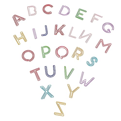 HOMSFOU 26Stück Bunte Metallclips Robuste Büroklammern für Dokumente Briefe und Berichte für Schule und Bürobedarf Praktische Mehrzweck Binder Clips von HOMSFOU