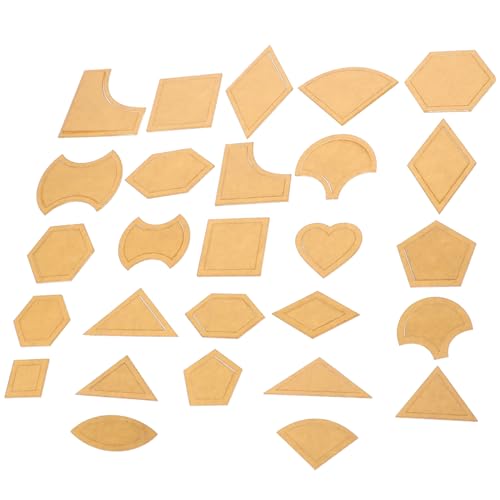 HOMSFOU 27 Sätze Teiliges Acryl Quilting Schablonen Set Transparente Patchwork Lineale mit Schutzfolie Einfache Diy Nähvorlagen für Quilten und Patchwork für Anfänger und Hobbyhandwerker von HOMSFOU