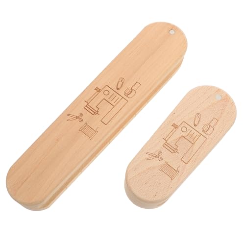 HOMSFOU 2Er Set Bügel-Patchwork-Werkzeuge Nähwerkzeuge und Zubehör Schneiderklöppel für Dampfbügeleisen Nähprodukte Schneiderklöppel zum Nähen Quiltklöppel Holz Beige von HOMSFOU