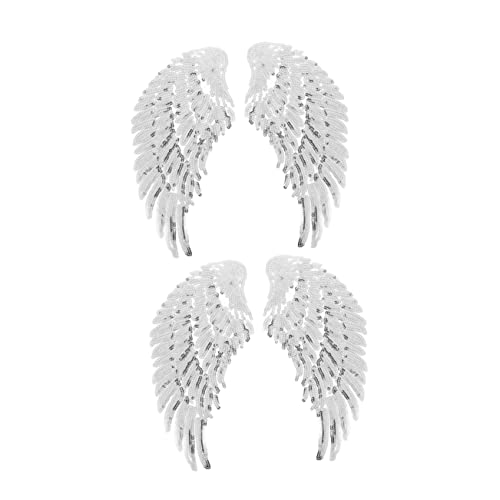 HOMSFOU 2Paare Glitzernde Pailletten Patches Zum Aufbügeln DIY Applikation Für Kleidung Bastelbedarf Silberfarben Für Jeans Taschen Und Mehr HOMSFOU 2Paare Glitzernde Pailletten Patches Zum Aufbügeln DIY Applikation Für Kleidung Bastelbedarf Silberfarben Für Jeans Taschen Und Mehr von HOMSFOU
