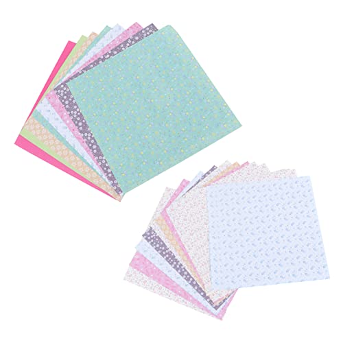 HOMSFOU 2Packungen Origami Papier Einseitig Bedrucktes Bastelpapier mit Bunten Blumenmustern für DIY Projekte für Erwachsene pro Packung HOMSFOU 2Packungen Origami Papier Einseitig Bedrucktes Bastelpapier mit Bunten Blumenmustern für DIY Projekte für Erwachsene pro Packung von HOMSFOU