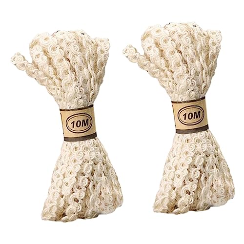 HOMSFOU 2Rollen Blumenband Cremeweiß Dekoratives Leinenband Für Geschenkverpackungen DIY Projekte Hochzeiten Und Feste HOMSFOU 2Rollen Blumenband Cremeweiß Dekoratives Leinenband Für Geschenkverpackungen DIY Projekte Hochzeiten Und Feste von HOMSFOU