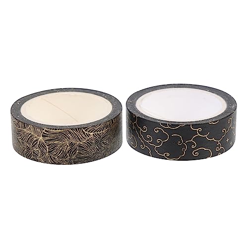 HOMSFOU 2Rollen DIY Washi Tape Mit Goldfolienmuster Dekoratives Klebeband Für Journals Scrapbooking Und Planer Und Blattdesigns Für Projekte HOMSFOU 2Rollen DIY Washi Tape Mit Goldfolienmuster Dekoratives Klebeband Für Journals Scrapbooking Und Planer Und Blattdesigns Für Projekte von HOMSFOU