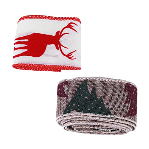 HOMSFOU 2Rollen Weihnachtsverpackungsband DIY Geschenkband Mit Weihnachtsmotiven Für Geschenkverpackungen Und Dekorationen Für Feste Und Feiertage HOMSFOU 2Rollen Weihnachtsverpackungsband DIY Geschenkband Mit Weihnachtsmotiven Für Geschenkverpackungen Und Dekorationen Für Feste Und Feiertage von HOMSFOU