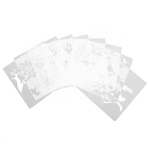 HOMSFOU 2Sätze Handgemachte Schablonen für Graffiti Verschiedene Muster für Malerei Wiederverwendbare Hohlvorlagen Hochwertigem Material für DIY Projekte von HOMSFOU