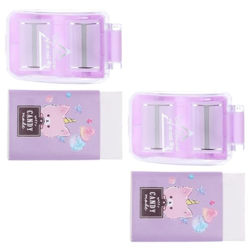 HOMSFOU 2Sätze Mini Radiergummi Reiniger Tragbare Tisch Radiergummi Effektiver Krümelsammler für Büro Schule und Zuhause für Schnelle von HOMSFOU