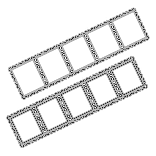 HOMSFOU 2Stücke DIY Stanzformen für Briefmarkenherstellung Robustem für Scrapbooking Karten und Dekoration Wiederverwendbar und Einfach von HOMSFOU