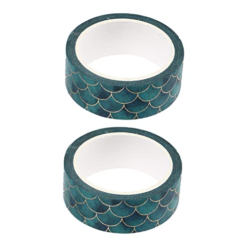 HOMSFOU 2Stücke Fischwaage Washi Tape Dekorative Klebebänder für Scrapbooking und DIY Projekte für Bullet Journaling und Kreative Gestaltung Sortierte Farben von HOMSFOU