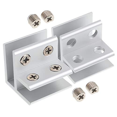 HOMSFOU 2Stücke Halterung für Möbel Abgewinkelte Klemme für Stabil für Balustraden und Glasregale Hochwertigem HOMSFOU 2Stücke Halterung für Möbel Abgewinkelte Klemme für Stabil für Balustraden und Glasregale Hochwertigem von HOMSFOU