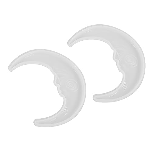 HOMSFOU 2Stücke Mondförmige Silikonform Für DIY Spiegel Gießform Zur Herstellung Von Wanddekor Und Geschenken Für Familie HOMSFOU 2Stücke Mondförmige Silikonform Für DIY Spiegel Gießform Zur Herstellung Von Wanddekor Und Geschenken Für Familie von HOMSFOU